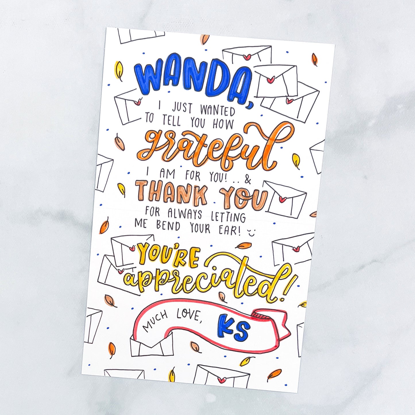 Pumpkin Pie Pattern Card