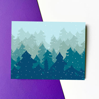 Winter Trees Pattern Card