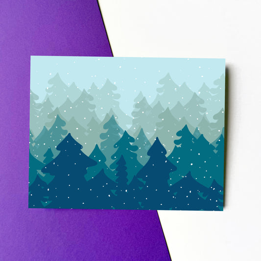 Winter Trees Pattern Card