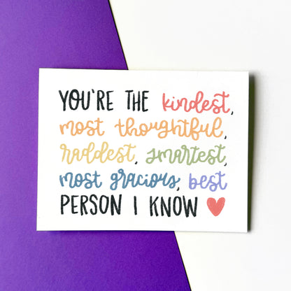 You're the ... Person I Know Card