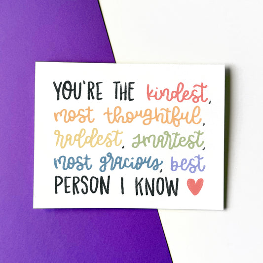 You're the ... Person I Know Card